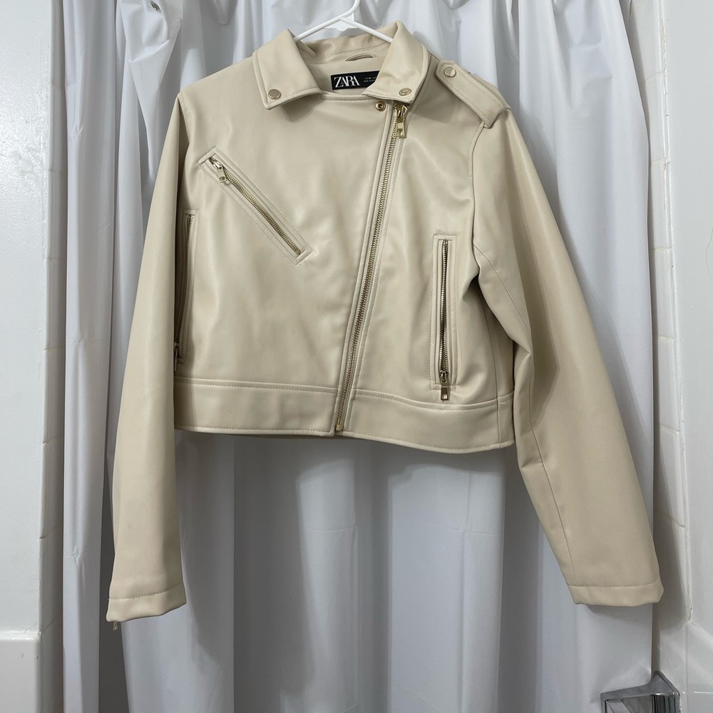 Zara leather jacket
